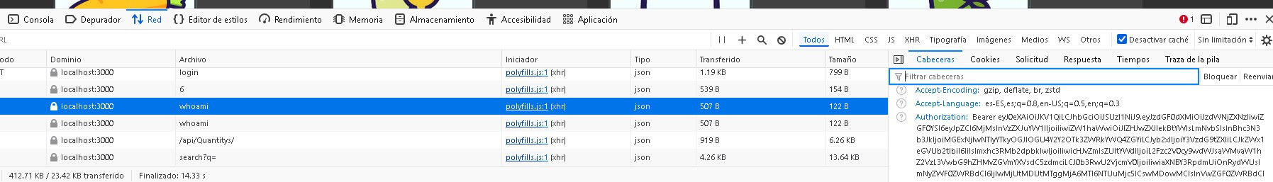 JWT Token en DevTools